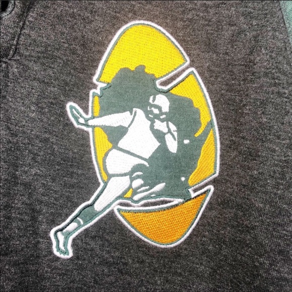 Mitchell & Ness Men’s Green Bay Packers Hooded Lightweight Shirt NWT - Picture 2 of 8